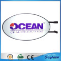 Outdoor advertising oval double sided light box